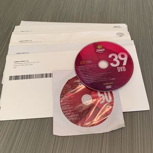 Zumba DVDs and CDs